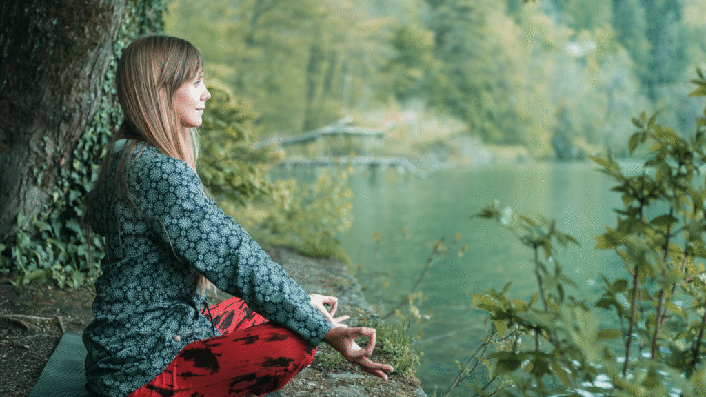 Meditar.