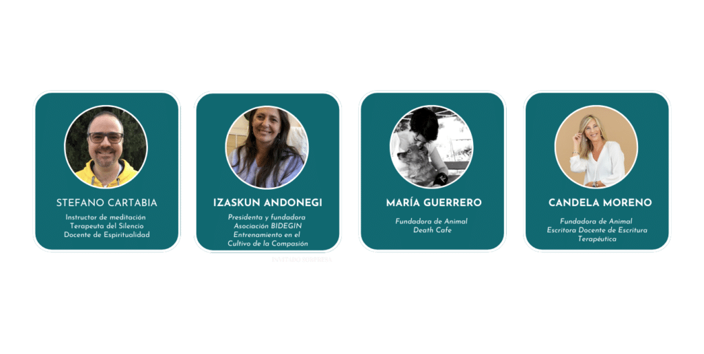 Docentes expertos invitados al Curso PSICOPEDAGOGÍA Y ACOMPAÑAMIENTO EN DUELO Edición 2026